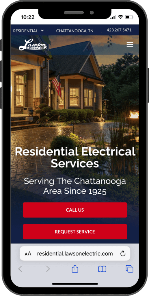 residential.lawsonelectric.com on mobile