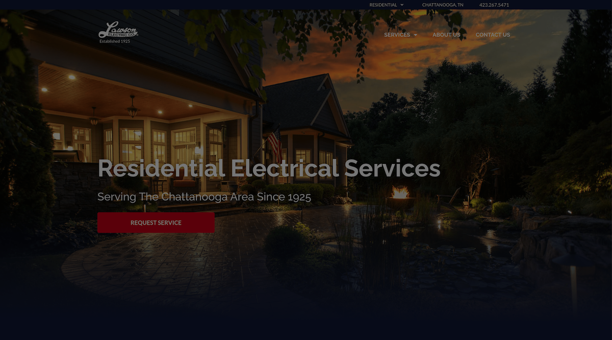 Electrical Services Custom Website Design